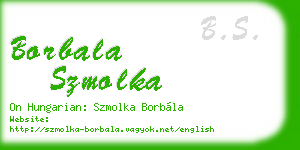 borbala szmolka business card